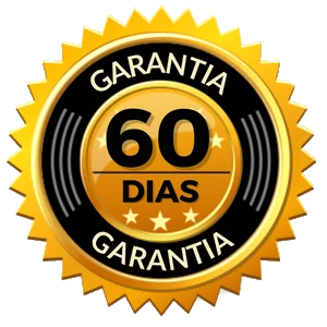 Selo de garantia de 60 dias de satisfação do suplemento GHMuscle Stravar.