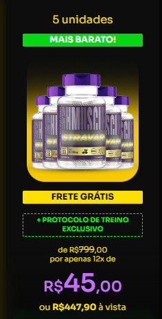 Kit especial com múltiplos frascos do suplemento GHMuscle Stravar em promoção.